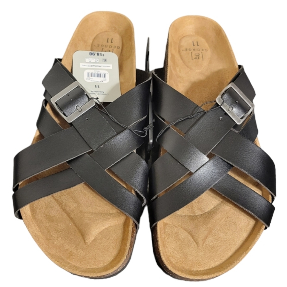 Mens crossband sandals size 11